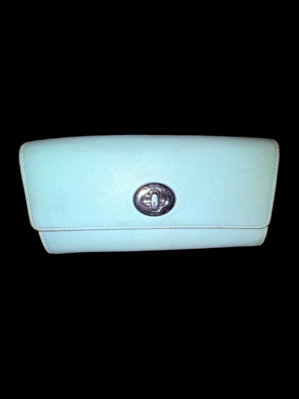 Coach Legacy Slim Envelope Turnlock Wallet in “SeaGlass”